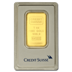 A 1oz. Gold Bullion Bar Produced By Credit Suisse