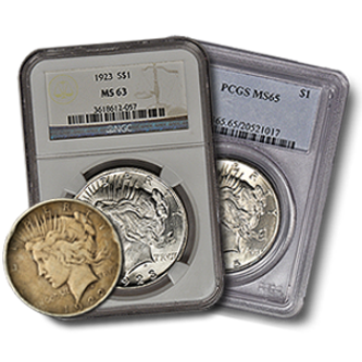 Picture for category Peace Silver Dollar Coins