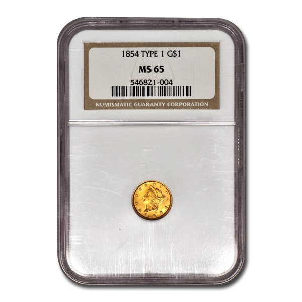 Picture of $1 Gold Coins Type 1 MS65