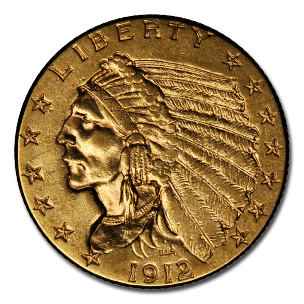 Picture of $2.50 Indian Head Gold Coins (XF - Extra Fine)