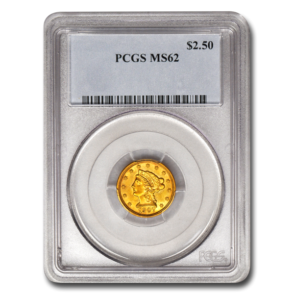 Picture of $2.50 Liberty Gold Coins MS62