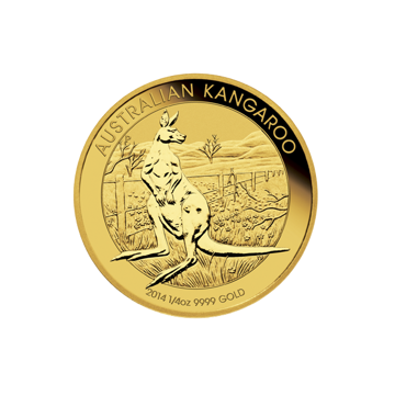1/4 oz australian gold kangaroo coin, random year, gold bullion, gold coin, gold bullion coin