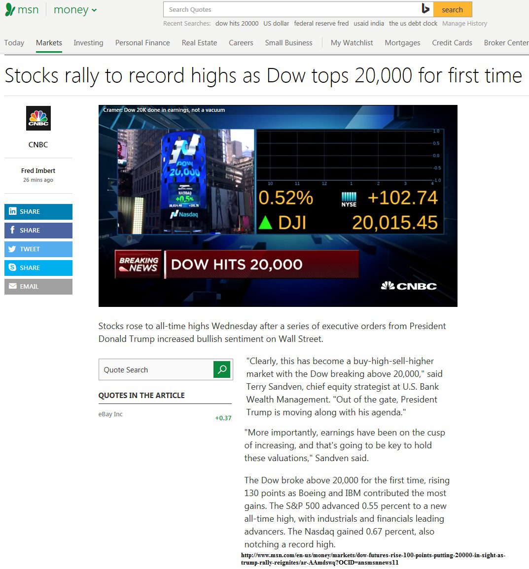 1-25-17 Dow Hit's 20,000