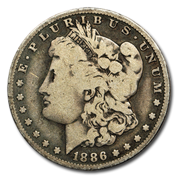 pre-1921 morgan silver dollar vg, very good circulated, 1878-1904, pre 1933 silver coin, semi-numismatic silver coin, silver bullion, silver coin, silver bullion coin