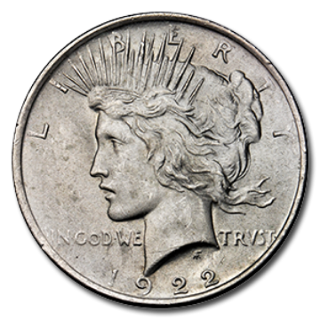 peace silver dollar, au, about uncirculated, 1922-1935, pre 1933 silver coin, semi-numismatic silver coin, silver bullion, silver coin, silver bullion coin