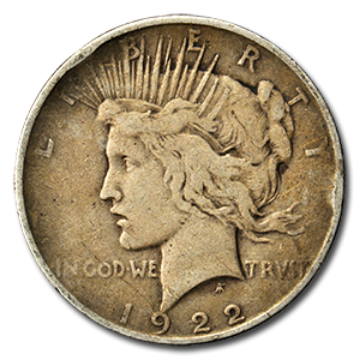 peace silver dollar vg, very good circulated, 1922-1935, pre 1933 silver coin, semi-numismatic silver coin, silver bullion, silver coin, silver bullion coin