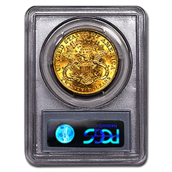 Picture of 1875S $20 Gold Liberty Double Eagle Coin MS62 