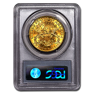 Picture of 1887S $20 Gold Liberty Double Eagle Coin MS62 *