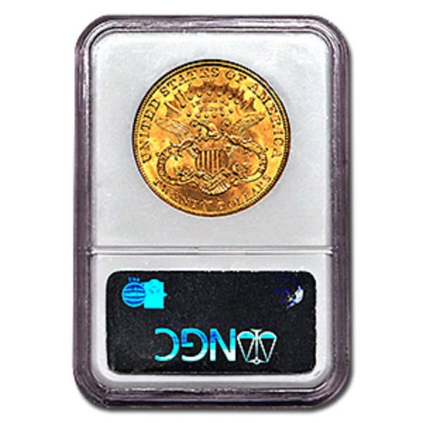 Picture of 1896 $20 Gold Liberty Double Eagle Coin MS64 