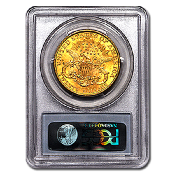 Picture of 1896S $20 Gold Liberty Double Eagle Coin MS63     