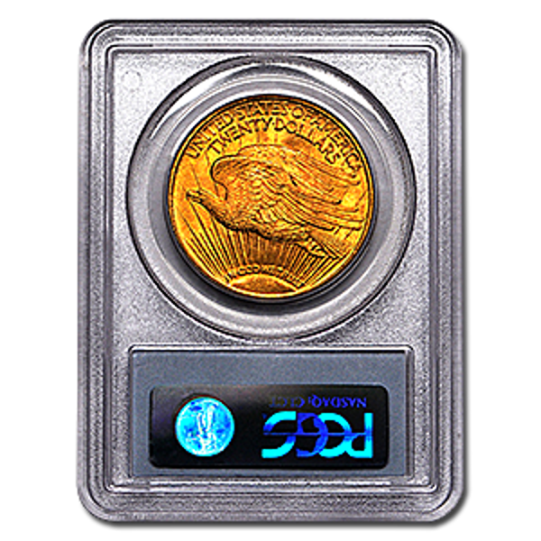 Picture of 1908DWM $20 Gold Saint Gaudens Double Eagle Coin MS65