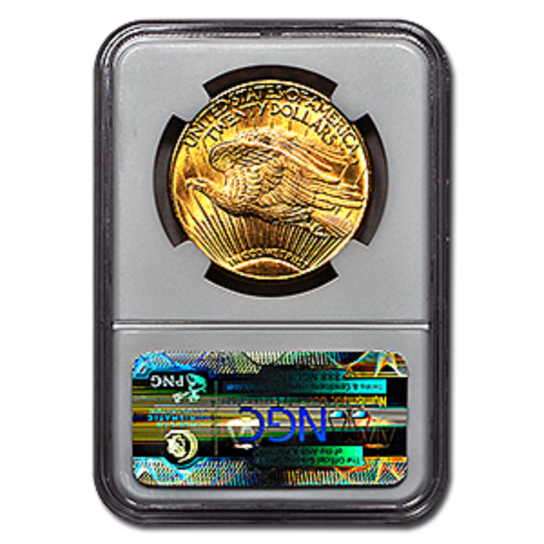 Picture of 1911 $20 Gold Saint Gaudens Double Eagle Coin MS63 