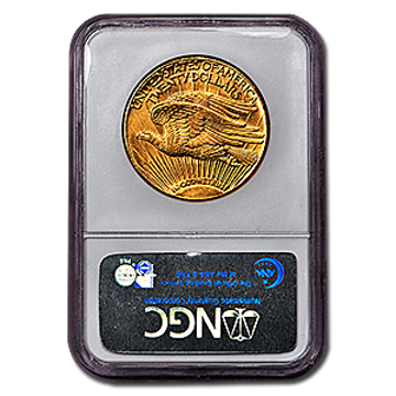 Picture of 1911D/D $20 Gold Saint Gaudens Double Eagle Coin MS62