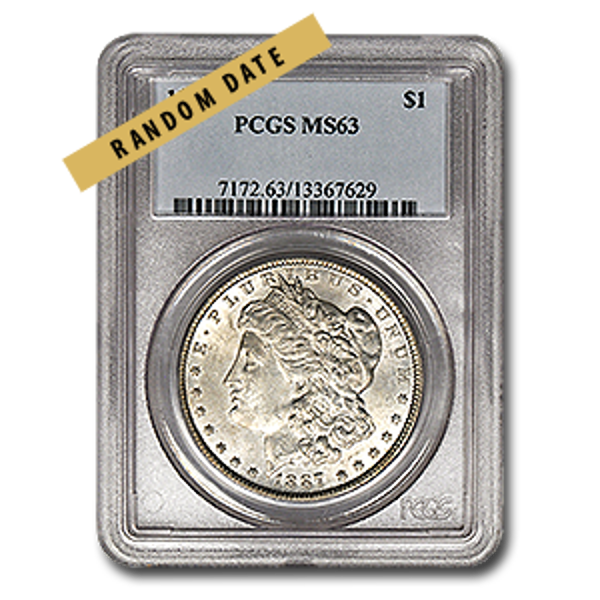 morgan silver dollar coin ms63, 1878-1904, pre 1933 silver coin, semi-numismatic silver coin, silver bullion, silver coin, silver bullion coin