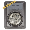 morgan silver dollar coin ms66, 1878-1904, pre 1933 silver coin, semi-numismatic silver coin, silver bullion, silver coin, silver bullion coin