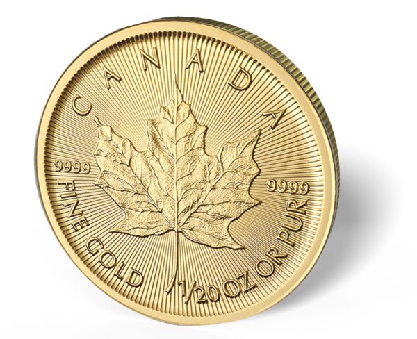 Picture of 1/20 oz Canadian Gold Maple Leaf 2016