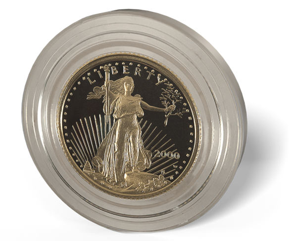 Picture of 1/10 oz American Gold Eagle Capsule