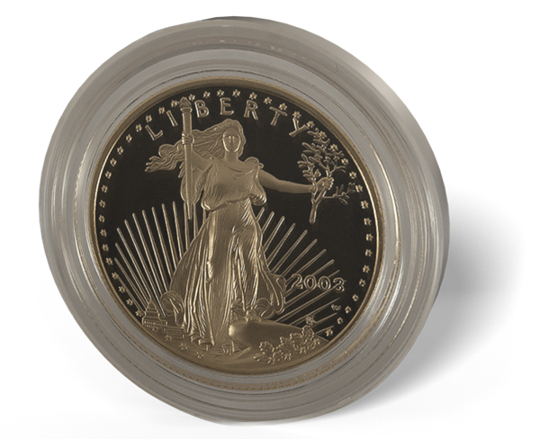 Picture of 1/2 oz American Gold Eagle Capsule