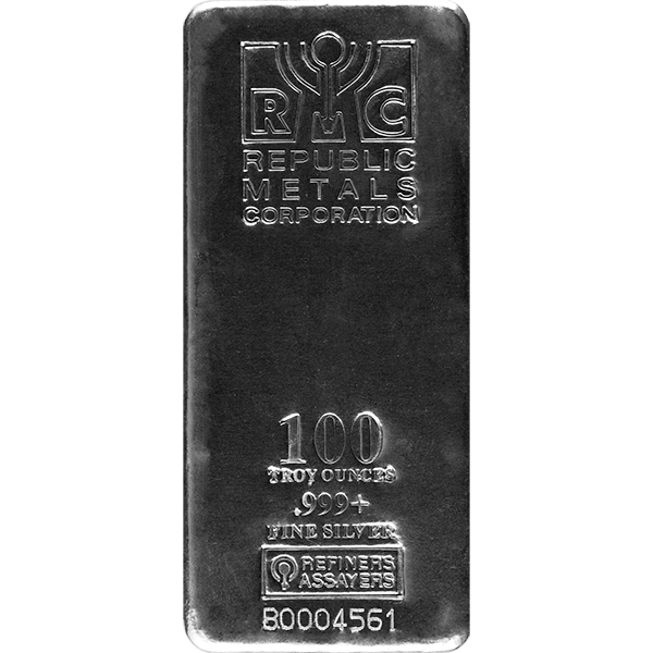 100 oz ira, rsp silver bar varied condition, any mint, silver bullion, silver bar, silver bullion bar