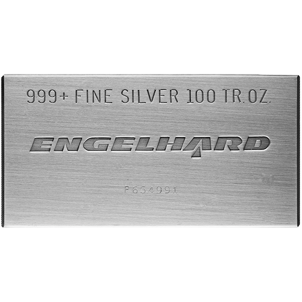 100 oz engelhard silver bar, silver bullion, silver bar, silver bullion bar