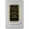 100 gram credit suisse gold bar w/ assay, gold bullion, gold bar, gold bullion bar