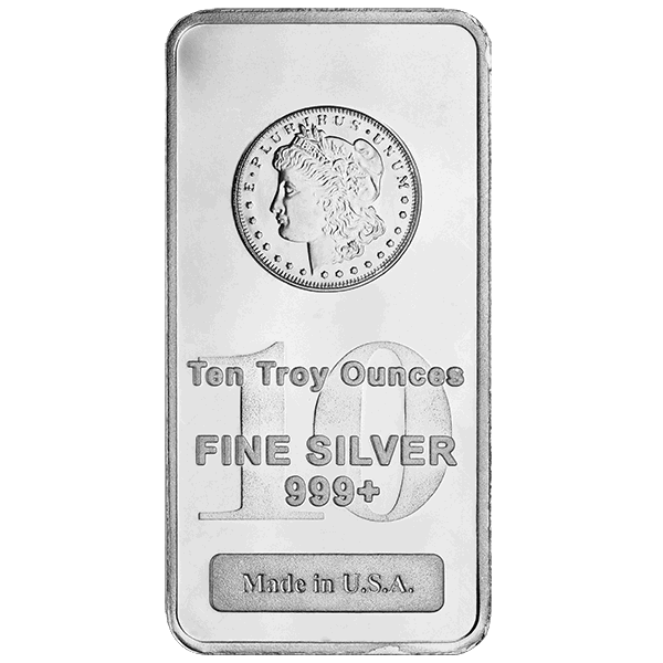 10 oz morgan silver bar, silver bullion, silver bar, silver bullion bar