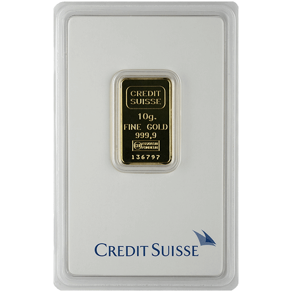 Picture of 10 Gram Credit Suisse Gold Bar