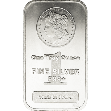 1 oz morgan silver bar, silver bullion, silver bar, silver bullion bar