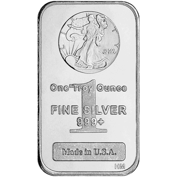 1 oz walking liberty silver bar, silver bullion, silver bar, silver bullion bar