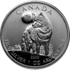 2011 1 oz canadian silver wolf $5 dollar silver coin, silver bullion, silver coin, silver bullion coin