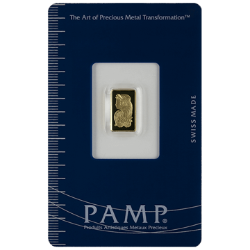 1 gram credit fortuna suisse gold bar w/ assay, gold bullion, gold bar, gold bullion bar