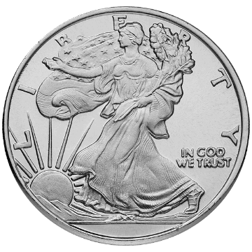 Picture of 1 oz Walking Liberty Silver Round
