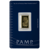 2.5 gram pamp suisse gold bar w/ assay, gold bullion, gold bar, gold bullion bar