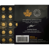 25 gram canadian gold maplegram, random year, 25 x 1 gram, w/ assay, gold bullion, gold coin, gold bullion coin