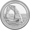 2014 5 oz america the beautiful - arches national park silver coin quarter, silver bullion, silver coin, silver bullion coin