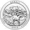 2012 5 oz america the beautiful - denali national park silver coin quarter, silver bullion, silver coin, silver bullion coin