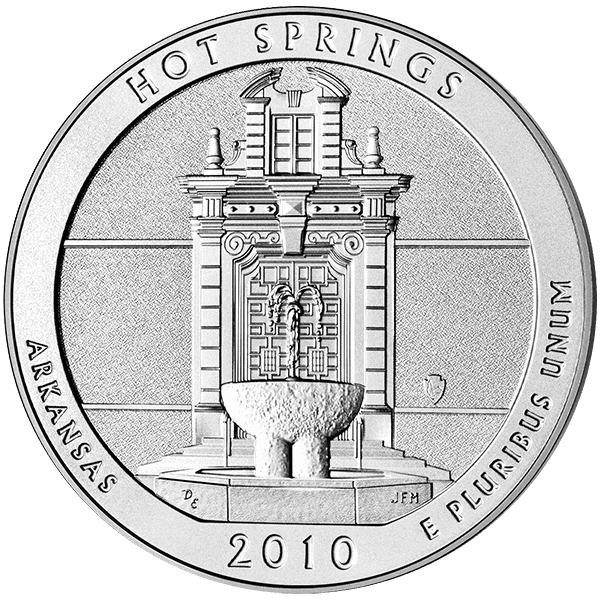 2015 5 oz america the beautiful - hot springs national park silver coin quarter, silver bullion, silver coin, silver bullion coin