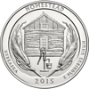 2015 5 oz america the beautiful - homestead national monument silver coin quarter, silver bullion, silver coin, silver bullion coin