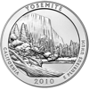 2010 5 oz america the beautiful - yosemite national park silver coin quarter, silver bullion, silver coin, silver bullion coin