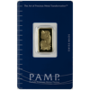 5 gram pamp suisse gold bar w/ assay, gold bullion, gold bar, gold bullion bar