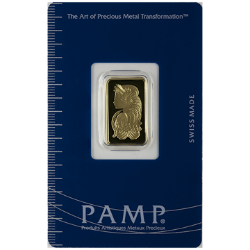 5 gram pamp suisse gold bar w/ assay, gold bullion, gold bar, gold bullion bar