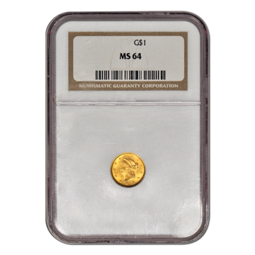 Picture of $1 Gold Coins Type 1 MS64