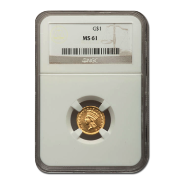 Picture of $1 Gold Coins Type 3 MS61