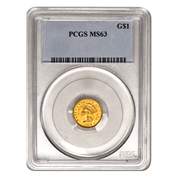 Picture of $1 Gold Coins Type 3 MS63