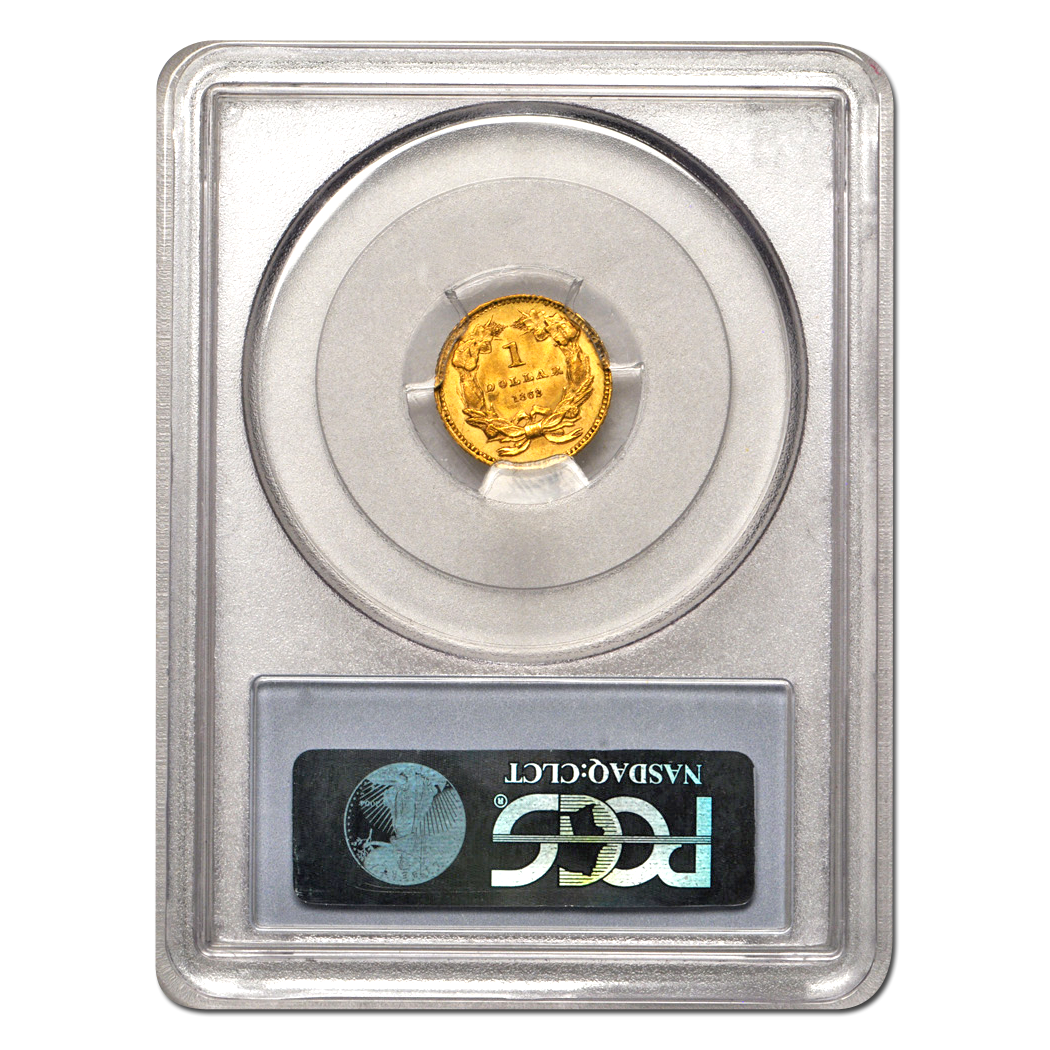 $1 Gold Coins Type 3 MS 63.Buy Gold & Silver Strategically - BBB ...