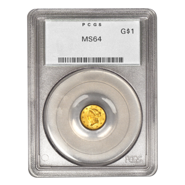 Picture of $1 Gold Coins Type 3 MS64