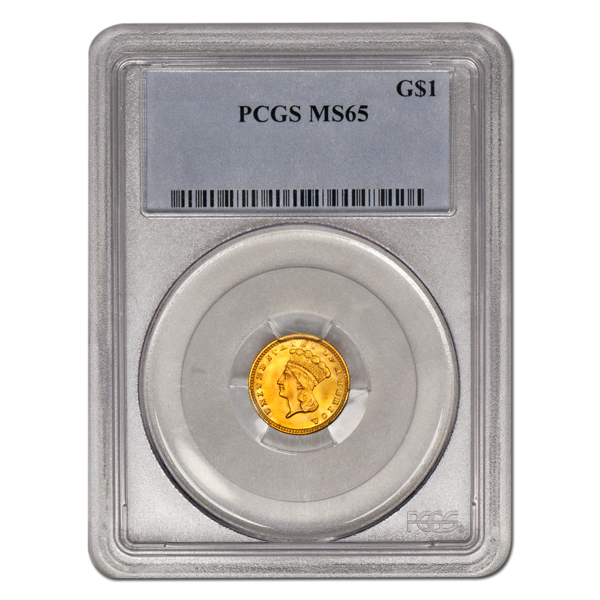Picture of $1 Gold Coins Type 3 MS65