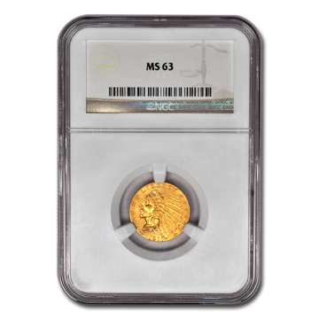 Picture of $2.5 Indian Head Gold Coins MS63