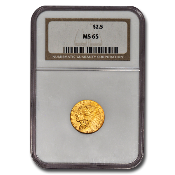Picture of $2.5 Indian Head Gold Coins MS65