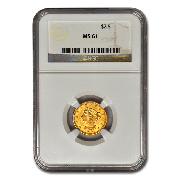 Picture of $2.50 Liberty Gold Coins MS61